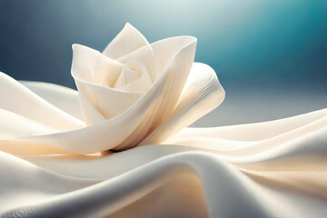 The super realistic cloth silk used in the bride's dress had a soft and delicate texture that looked exquisite.