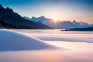 sunrise over the mountains