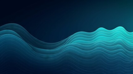 An abstract gradient background with shades of blue. Generative AI. 