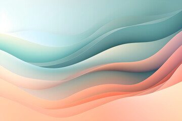 Fototapeta premium abstract background with waves. Generative AI. 