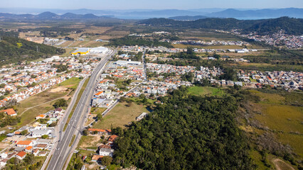 Loteamento Terrenos Construção Condomínio Paisagem Urbana Rural Imóvel Imobiliário Imóveis Estrada Rua Via Urbanismo Paisagismo Lote Lotear Auto Carro Ilha Florianópolis Floripa Vargem Grande Pequena 