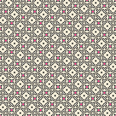 Seamless Luxury Fashion Template Funky Digital Shape Creative Structure Textile Trendy Texture Tile Vintage Fabric Backdrop Art Print Geometric Modern Design Wallpaper Background Graphic Pattern.