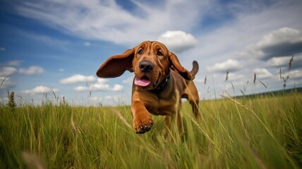 Rough and Tumble: A Bloodhound's Playtime