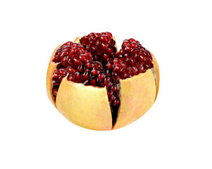 Pomegranate fruit isolated on transparent png