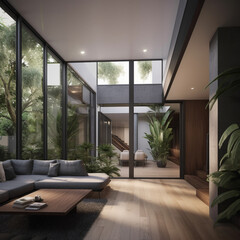 Fototapeta premium contemporary lounge sofa