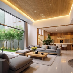 Fototapeta premium contemporary lounge sofa