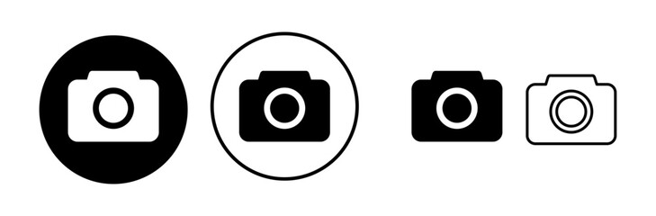 Camera Icon in trendy flat style isolated. Camera symbol web site design