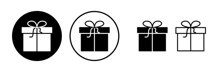Gift icon vector. gift box icon. birthday gift