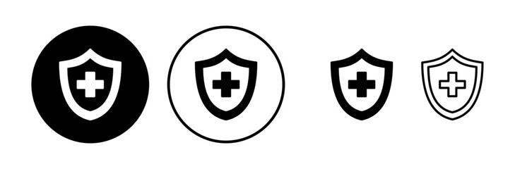 Health insurance icon vector. medical insurance icon