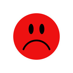 Sad face icon