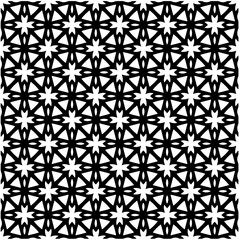 Abstract seamless monochrome pattern on white background for coloring. Design for banner, card, invitation, postcard, textile, fabric, wrapping paper, coloring book.