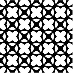 Abstract seamless monochrome pattern on white background for coloring. Design for banner, card, invitation, postcard, textile, fabric, wrapping paper, coloring book.