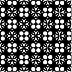 Abstract seamless monochrome pattern on white background for coloring. Design for banner, card, invitation, postcard, textile, fabric, wrapping paper, coloring book.