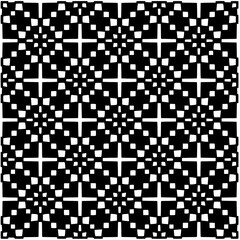 Fototapeta premium Abstract seamless monochrome pattern on white background for coloring. Design for banner, card, invitation, postcard, textile, fabric, wrapping paper, coloring book.