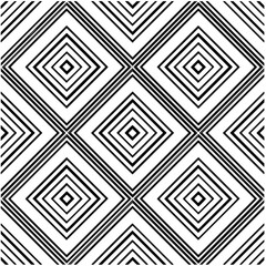Abstract seamless monochrome pattern on white background for coloring. Design for banner, card, invitation, postcard, textile, fabric, wrapping paper, coloring book.