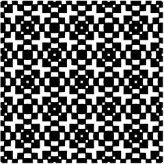 Fototapeta premium Abstract seamless monochrome pattern on white background for coloring. Design for banner, card, invitation, postcard, textile, fabric, wrapping paper, coloring book.