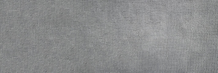 Fototapeta na wymiar Texture of grey carpet as background, closeup. Banner design