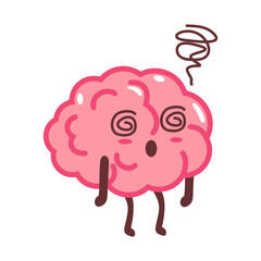 Brain Cartoon Illustration