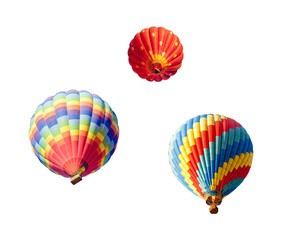 A Variety Set of Hot Air Balloons Isolated - Transparent PNG