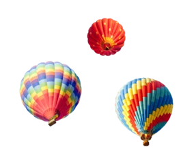Deurstickers A Variety Set of Hot Air Balloons Isolated - Transparent PNG © Andy Dean