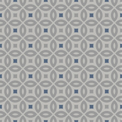 Fototapeta premium 変わり七宝柄 和風の小紋柄 シームレス