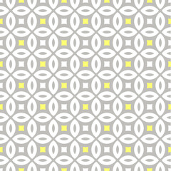 変わり七宝柄　和風の小紋柄　レトロなシームレスの柄