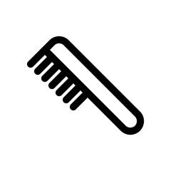Editable hair comb vector icon. Cosmetics, makeup, skincare, beauty. Part of a big icon set family. Perfect for web and app interfaces, presentations, infographics, etc