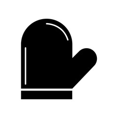 Kitchen glove icon, vector kitchen glove icon illustration isolated on White background.eps