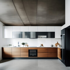 modern kitchen interior made with generative AI