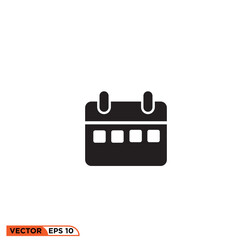 Icon vector graphic of calendar