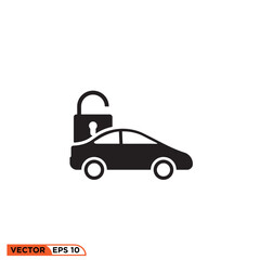 Illustration vector graphic of Car Unlocked
