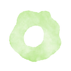 Pastel green Watercolor Abstract Shapes 