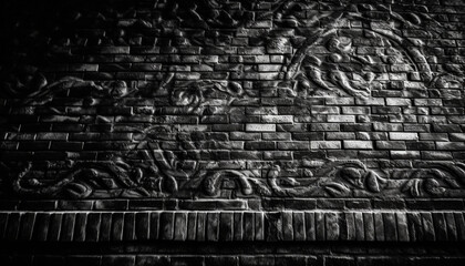 Antique statue, weathered and damaged, a relic of Buddhism history generated by AI