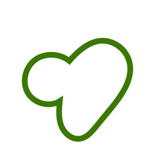 Green Abstract Shapes Outline 