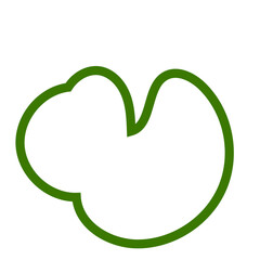 Green Abstract Shapes Outline 