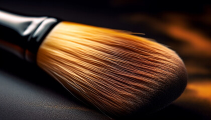 Fototapeta premium Applying mascara with a paintbrush for a glamorous look generated by AI