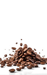 Coffee beans isolated on white background