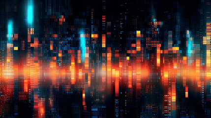 Fototapeta premium Generative AI, a glitch effect for a digital and edgy website design