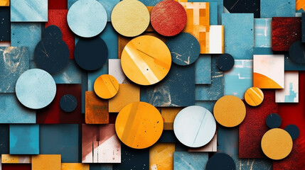 Generative AI, a collage effect for a creative and artistic website design