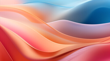 Generative AI, a fluid, organic shape for a natural and calming website design