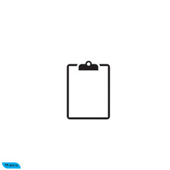 Icon vector graphic of clipboard check list