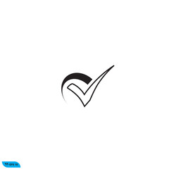 Icon vector graphic of check mark