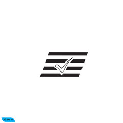 Icon vector graphic of check mark pattern