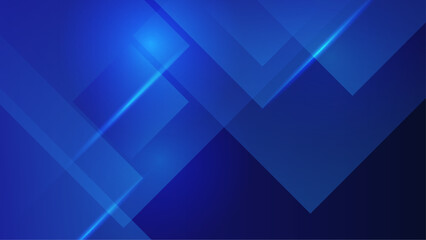 Geometrical blue wallpaper concept