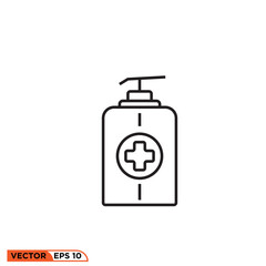 Icon vector graphic of soap bottle