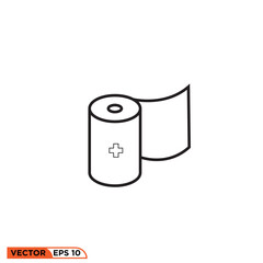 Icon vector graphic of tissue line style