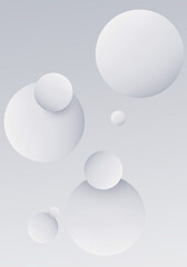 abstract 3d sphere with grey and white combination colors