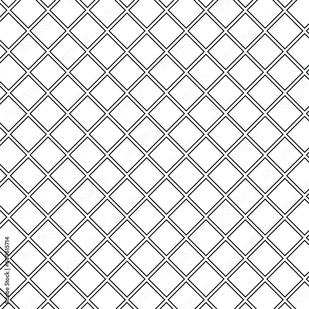 Poster abstract seamless black square line pattern art.