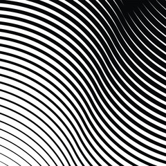 abstract modern black diagonal stripe wave line pattern art.