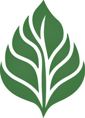 Sprout mockup eco logo, green leaf seedling, growing plant. Vector icon